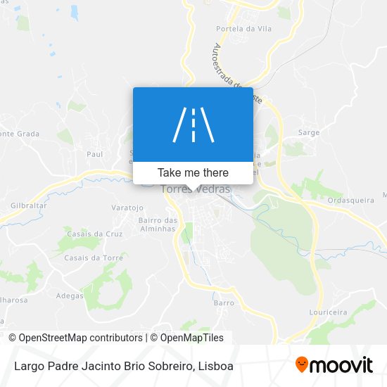 Largo Padre Jacinto Brio Sobreiro map