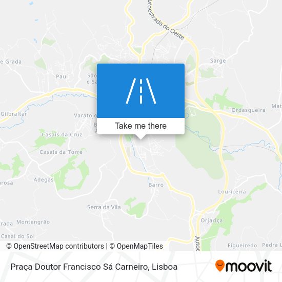 Praça Doutor Francisco Sá Carneiro mapa