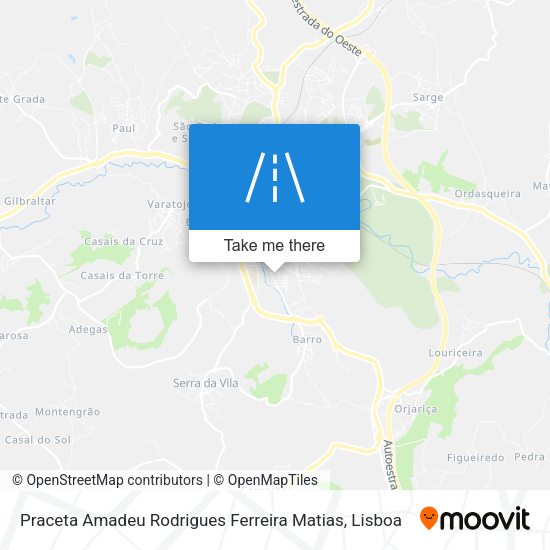 Praceta Amadeu Rodrigues Ferreira Matias map