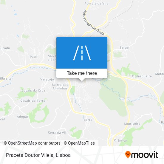 Praceta Doutor Vilela mapa
