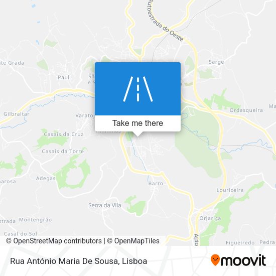 Rua António Maria De Sousa map