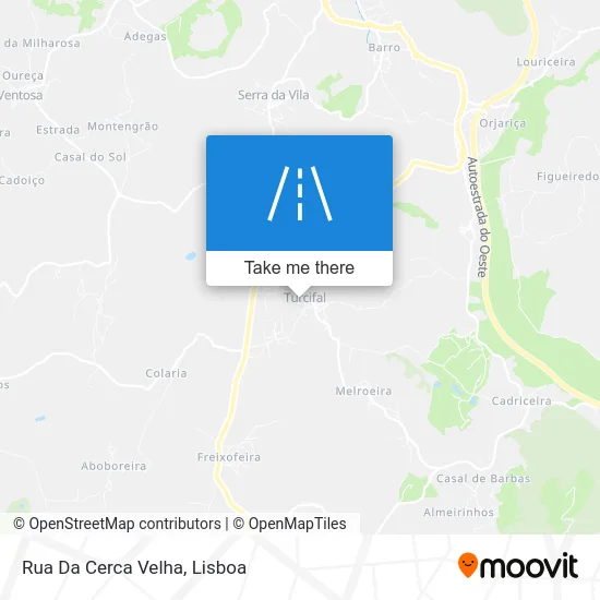Rua Da Cerca Velha map