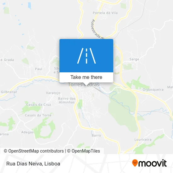 Rua Dias Neiva map