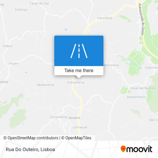Rua Do Outeiro mapa