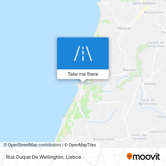 Rua Duque De Wellington mapa
