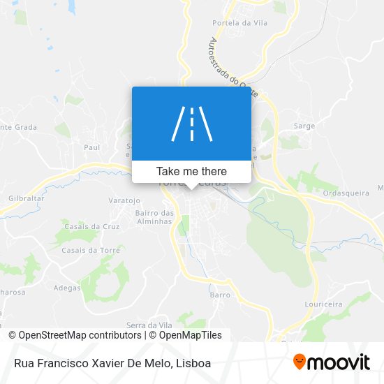 Rua Francisco Xavier De Melo map
