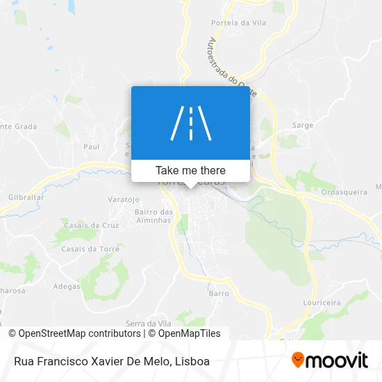 Rua Francisco Xavier De Melo map