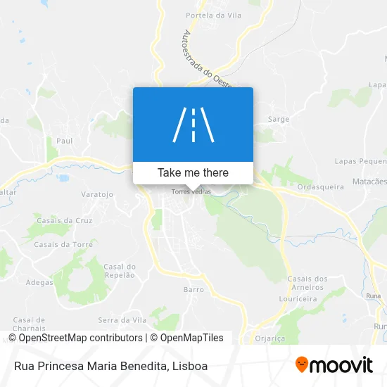 Rua Princesa Maria Benedita map