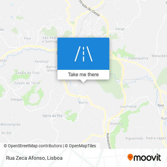 Rua Zeca Afonso map