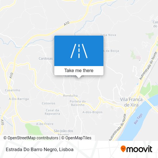 Estrada Do Barro Negro map