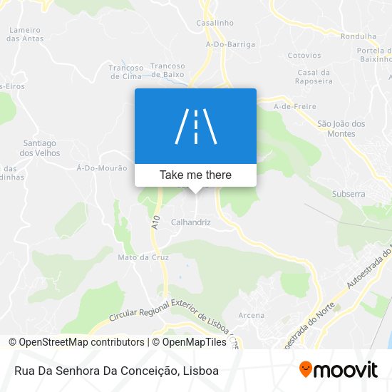 Rua Da Senhora Da Conceição map