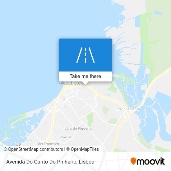 Avenida Do Canto Do Pinheiro map