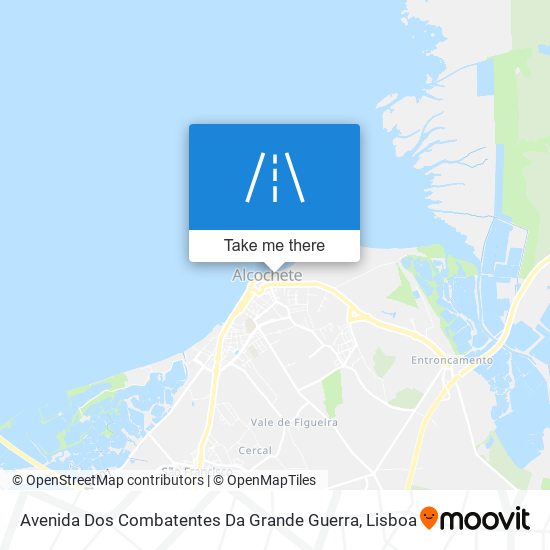 Avenida Dos Combatentes Da Grande Guerra mapa