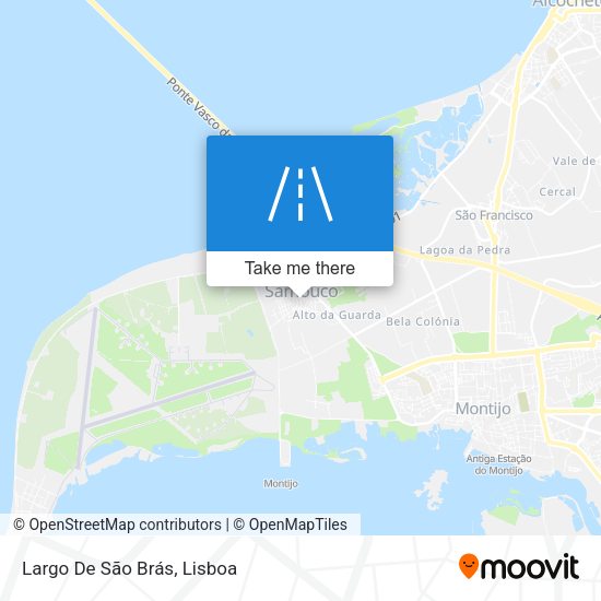Largo De São Brás mapa