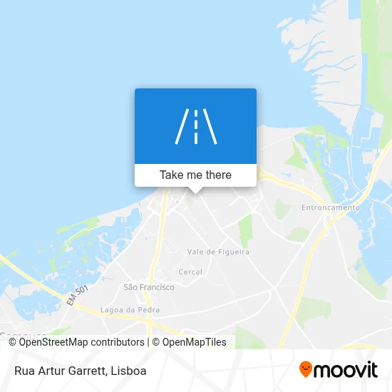 Rua Artur Garrett map