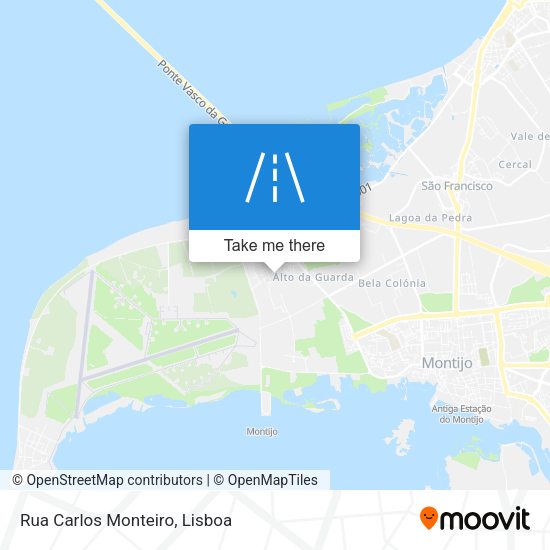 Rua Carlos Monteiro mapa