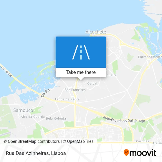 Rua Das Azinheiras map
