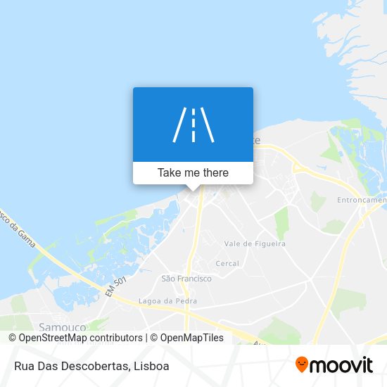 Rua Das Descobertas mapa