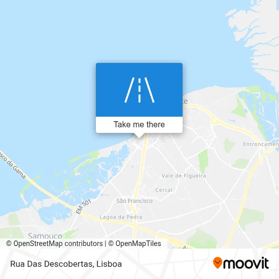 Rua Das Descobertas map