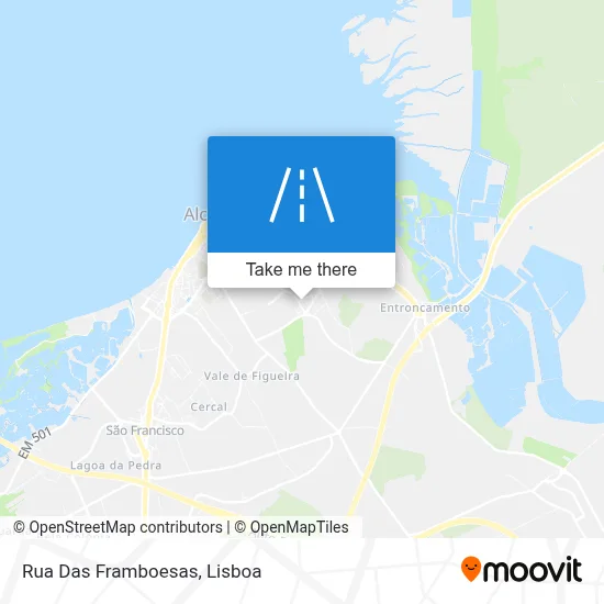 Rua Das Framboesas map