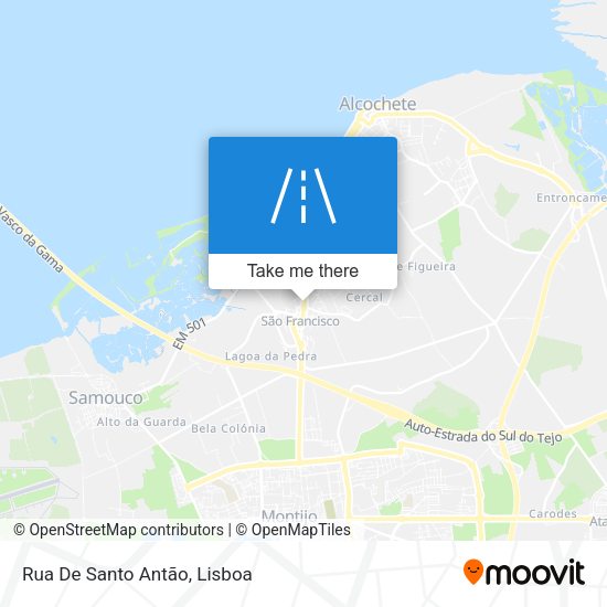 Rua De Santo Antão map