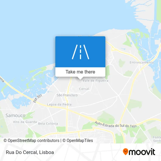 Rua Do Cercal map