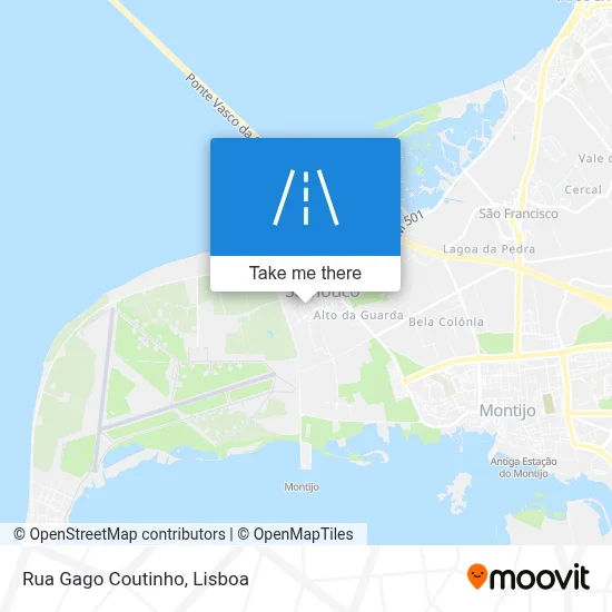 Rua Gago Coutinho map
