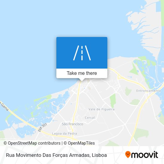 Rua Movimento Das Forças Armadas map