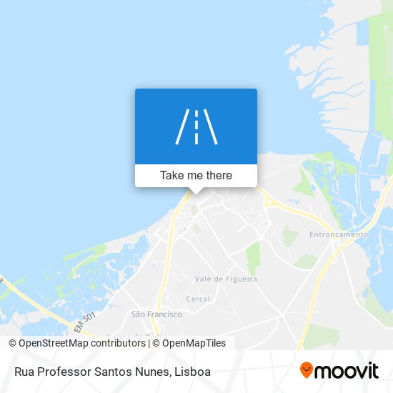 Rua Professor Santos Nunes map