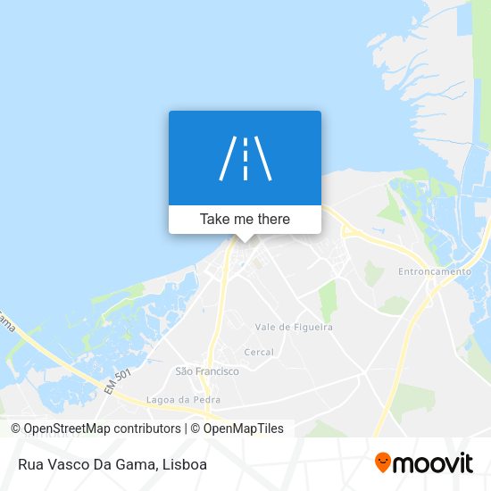 Rua Vasco Da Gama map