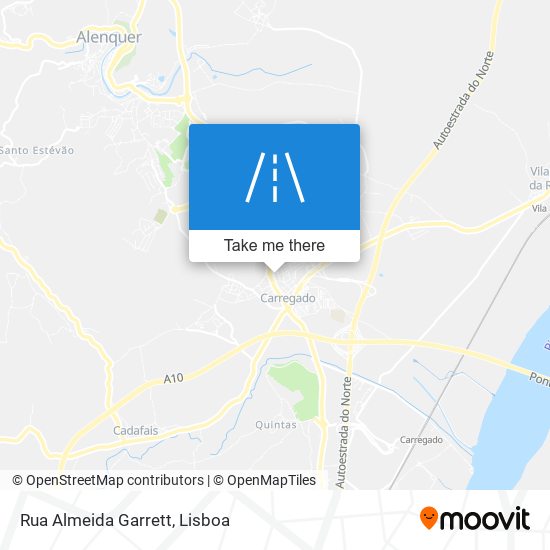 Rua Almeida Garrett mapa