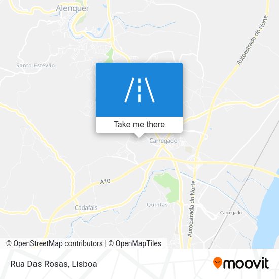 Rua Das Rosas map