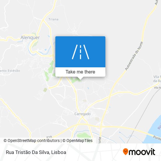 Rua Tristão Da Silva mapa