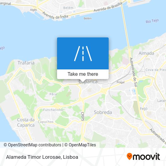 Alameda Timor Lorosae mapa