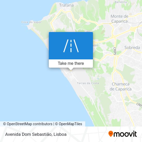 Avenida Dom Sebastião mapa