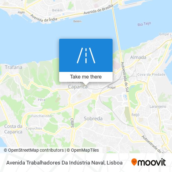 Avenida Trabalhadores Da Indústria Naval mapa