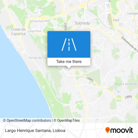 Largo Henrique Santana mapa