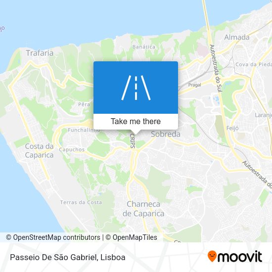 Passeio De São Gabriel mapa