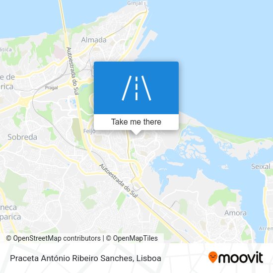 Praceta António Ribeiro Sanches map