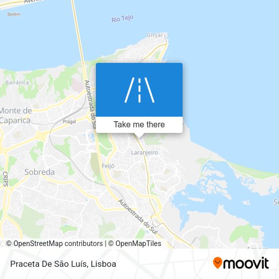 Praceta De São Luís mapa