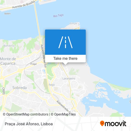 Praça José Afonso mapa