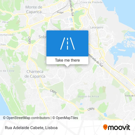 Rua Adelaide Cabete map