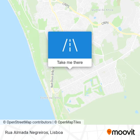 Rua Almada Negreiros map