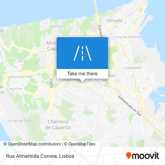Rua Almerinda Correia mapa