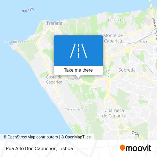 Rua Alto Dos Capuchos map
