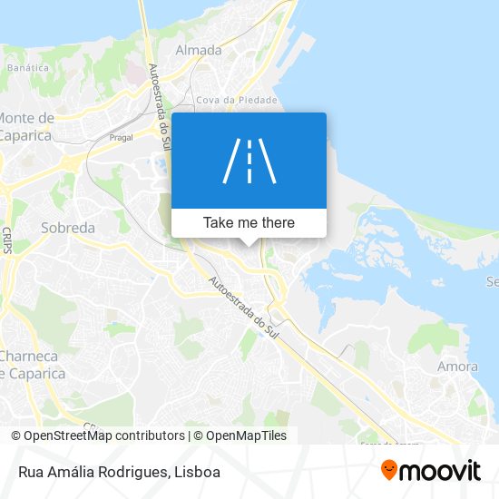 Rua Amália Rodrigues mapa