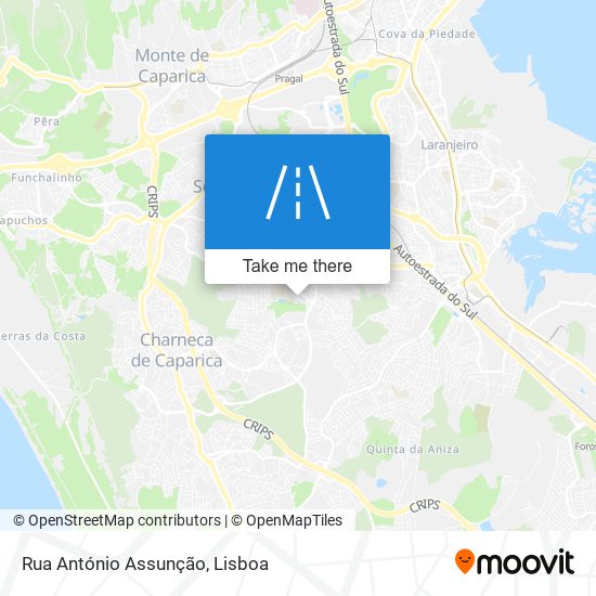 Rua António Assunção map