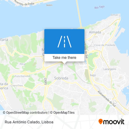 Rua António Calado map