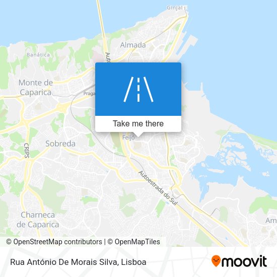Rua António De Morais Silva map