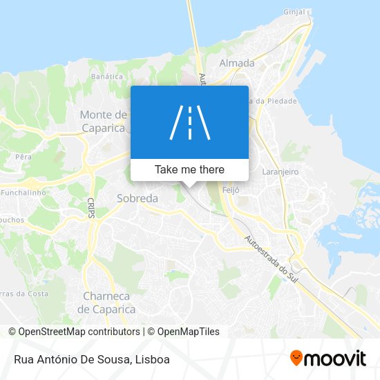 Rua António De Sousa map